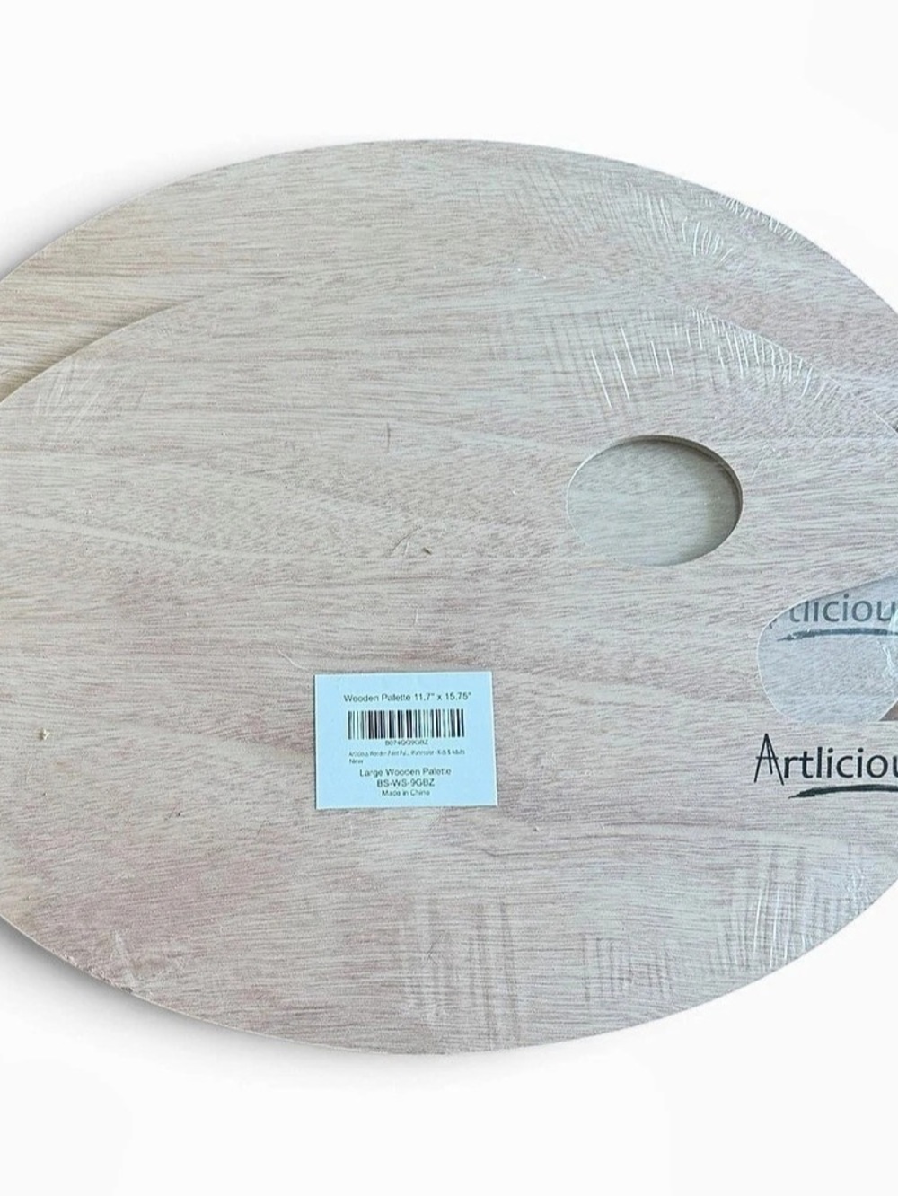 NWT Artlicious Wooden Artist Paint Palettes Twin Pack 11.7” x 15.75”